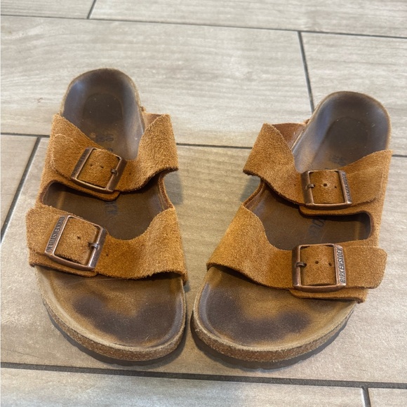 Birkenstock Suede Arizona Sandals - EU 40 / Women’s 9.5 - Picture 4 of 6